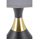 Стол журнальный HALMAR SCALITA черный мрамор/черный/золотой